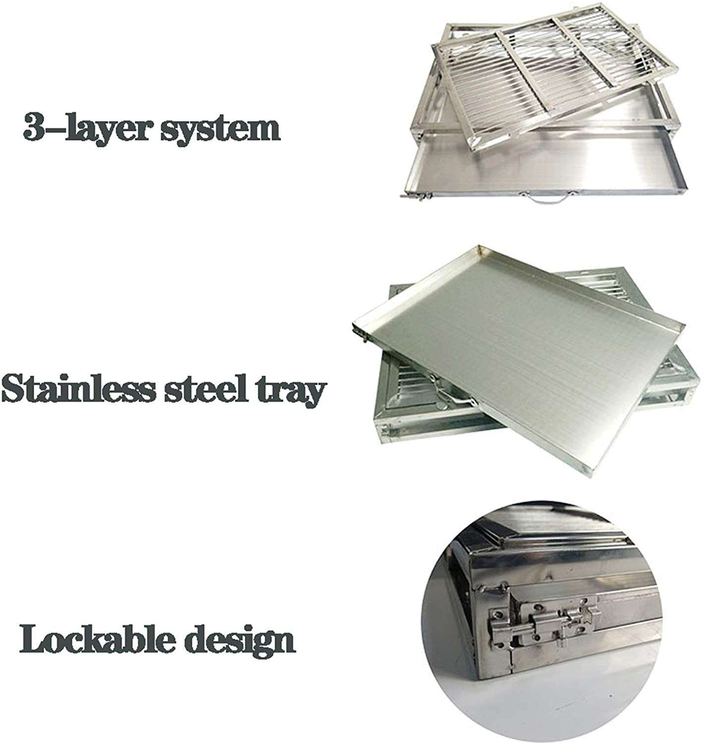 Amazon | 引き出し大型犬用トイレ、ステンレス製犬用トイレ